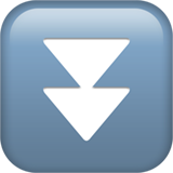 快速向下按钮emoji素材一 160x160像素