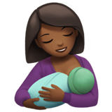 喂奶:中等深色肤色emoji素材一 160x160像素
