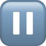 暂停按钮emoji素材一 160x160像素