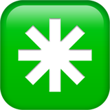 八辐星号emoji素材一 160x160像素