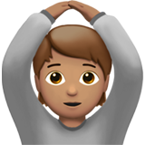 做“好”手势的人:中等肤色emoji素材一 160x160像素