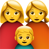 家庭:女人,女人,男孩emoji素材一 160x160像素