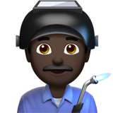 工厂男人:深色肤色emoji素材一 160x160像素