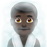 潮湿房间里的男人:深色肤色emoji素材一 160x160像素