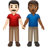 男士牵手:浅肤色,中深色emoji素材一 160x160像素