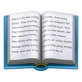 打开的书本emoji素材一 160x160像素