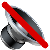 静音扬声器emoji素材一 160x160像素