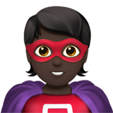 超级英雄:深色肤色emoji素材一 160x160像素