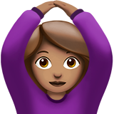 做“好”手势的女人:中等肤色emoji素材一 160x160像素