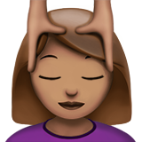 女性按摩:中等肤色emoji素材一 160x160像素