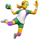 打手球的女人emoji素材一 160x160像素