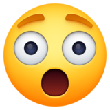 惊讶的脸emoji素材一 160x160像素