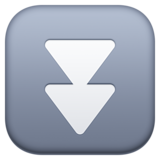 快速向下按钮emoji素材一 160x160像素