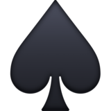 黑桃纸牌emoji素材一 160x160像素
