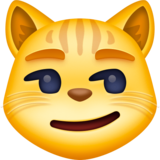 苦笑的猫emoji素材一 160x160像素