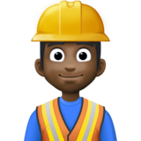 施工人员:深色肤色emoji素材一 160x160像素