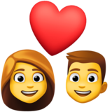 有爱心的情侣emoji素材一 160x160像素
