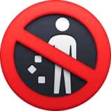 请勿乱扔废弃物emoji素材一 160x160像素