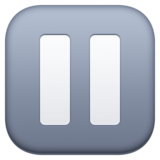 暂停按钮emoji素材一 160x160像素