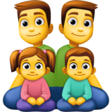 家庭:男人,男人,女孩,男孩emoji素材一 160x160像素