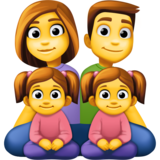 家庭:男人,女人,女孩,女孩emoji素材一 160x160像素