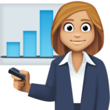 女上班族:中浅肤色emoji素材一 160x160像素