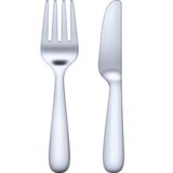 刀叉emoji素材一 160x160像素