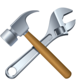 锤子和扳手emoji素材一 160x160像素