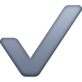 复选标记emoji素材一 160x160像素