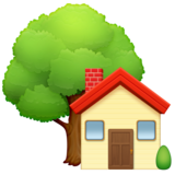 带花园的房子emoji素材一 160x160像素