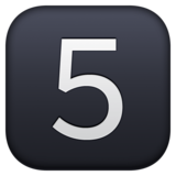 键帽数字5emoji素材一 160x160像素