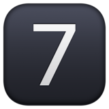 键帽数字7emoji素材一 160x160像素