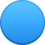 蓝色圆圈emoji素材一 160x160像素