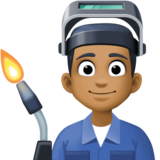 工厂男人:中深色肤色emoji素材一 160x160像素