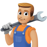 男机械工:中浅肤色emoji素材一 160x160像素