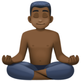 打坐的男人:肤色暗淡emoji素材一 160x160像素