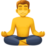 打坐的男人emoji素材一 160x160像素