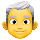 男:白发emoji素材一 160x160像素