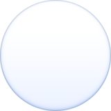 白色圆圈emoji素材一 160x160像素