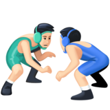 男子摔跤，1-2型emoji素材一 160x160像素
