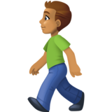 行走的人:中等肤色emoji素材一 160x160像素