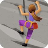 正在攀爬的人:中等肤色emoji素材一 160x160像素