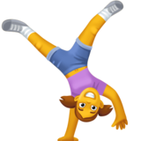 侧手翻的人emoji素材一 160x160像素