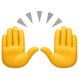 举起手来emoji素材一 160x160像素