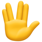 手指分开的手礼emoji素材一 160x160像素