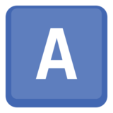区域指示符号字母Aemoji素材一 160x160像素
