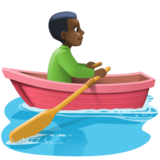 划船人:深色肤色emoji素材一 160x160像素