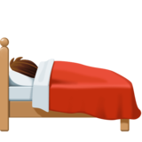 卧床者:中等肤色emoji素材一 160x160像素