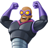 超级坏蛋:中黑肤色emoji素材一 160x160像素