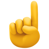 食指向上emoji素材一 160x160像素